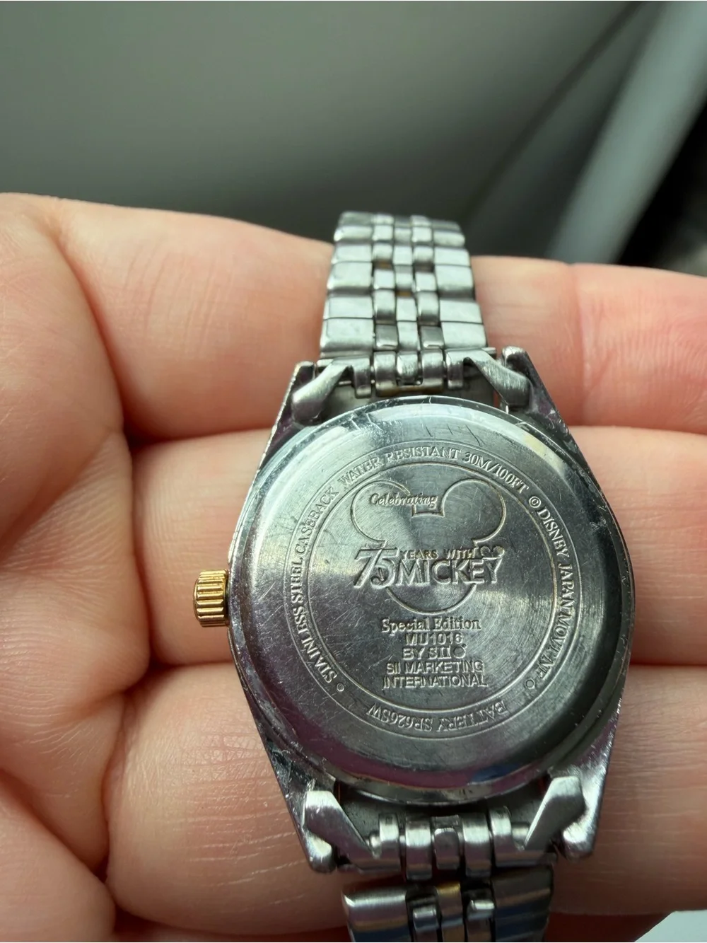 DISNEY Mickey Mouse 75 Year Anniversary Women’s Watch/ MU1016/ Working/ New Batt